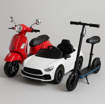 ماشین شارژی و اسکوتر برقی